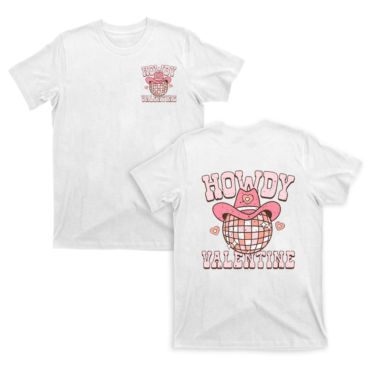 Howdy Valentine Shining Light Ball T-Shirts