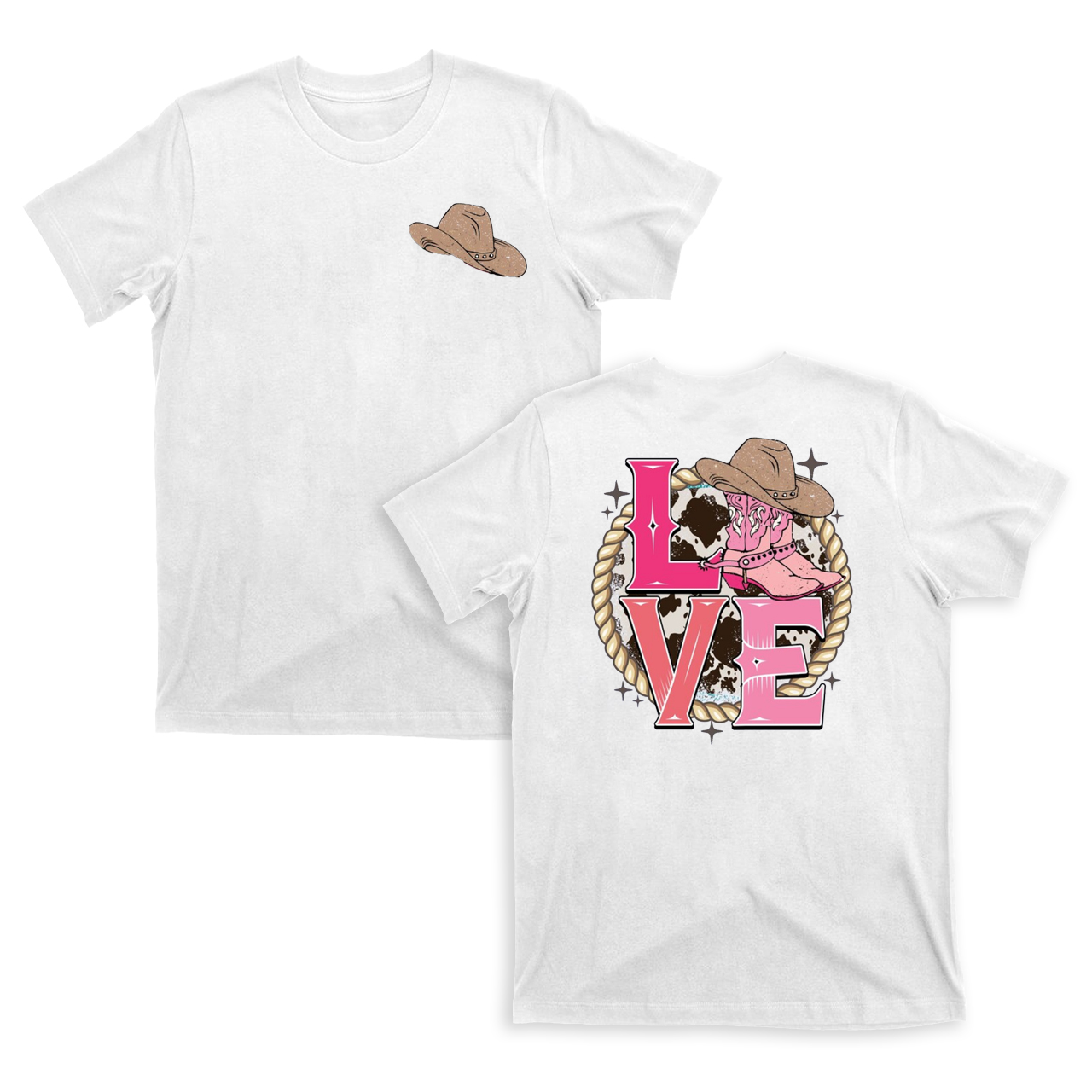Western Love Valentine T-Shirts