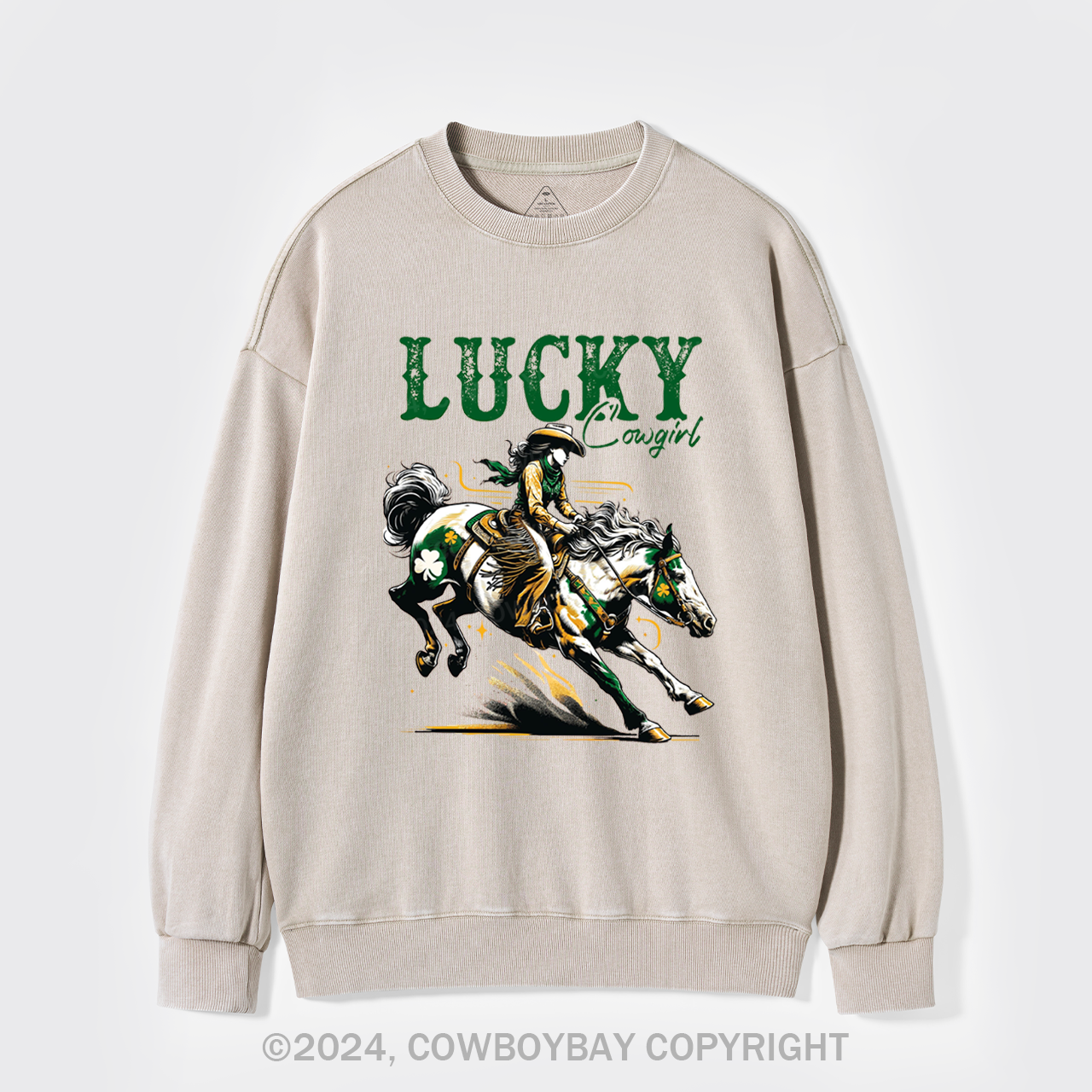 Lucky Cowgirl Washed Sweatshirts