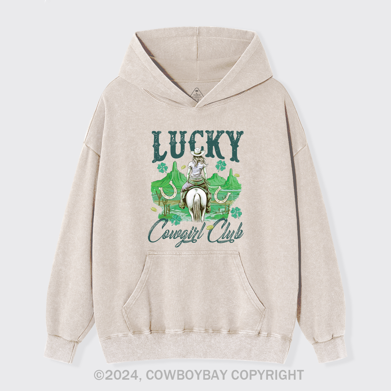 Lucky Cowgirl Club Garment-Dye Hoodies