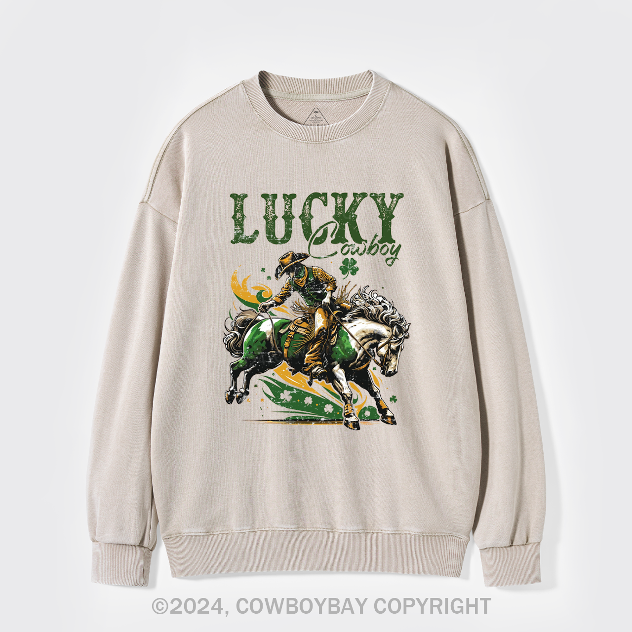 Lucky Cowboy Washed Sweatshirts