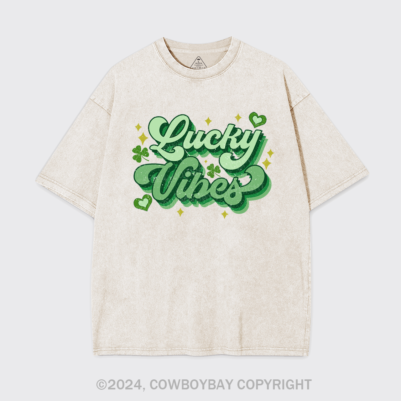 Retro St Patricks Day Garment-dye Tees