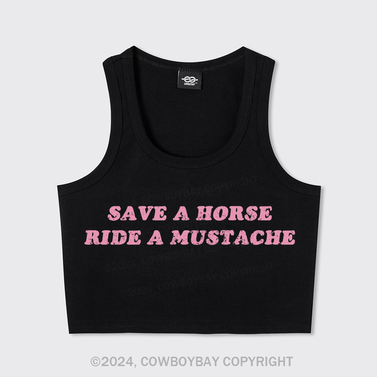 Save A Horse Ride A Mustache Tank Top