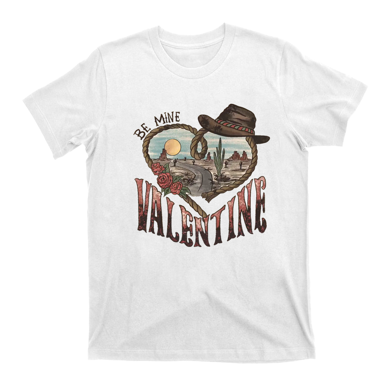 Be Mine Western Desert Valentine T-Shirts