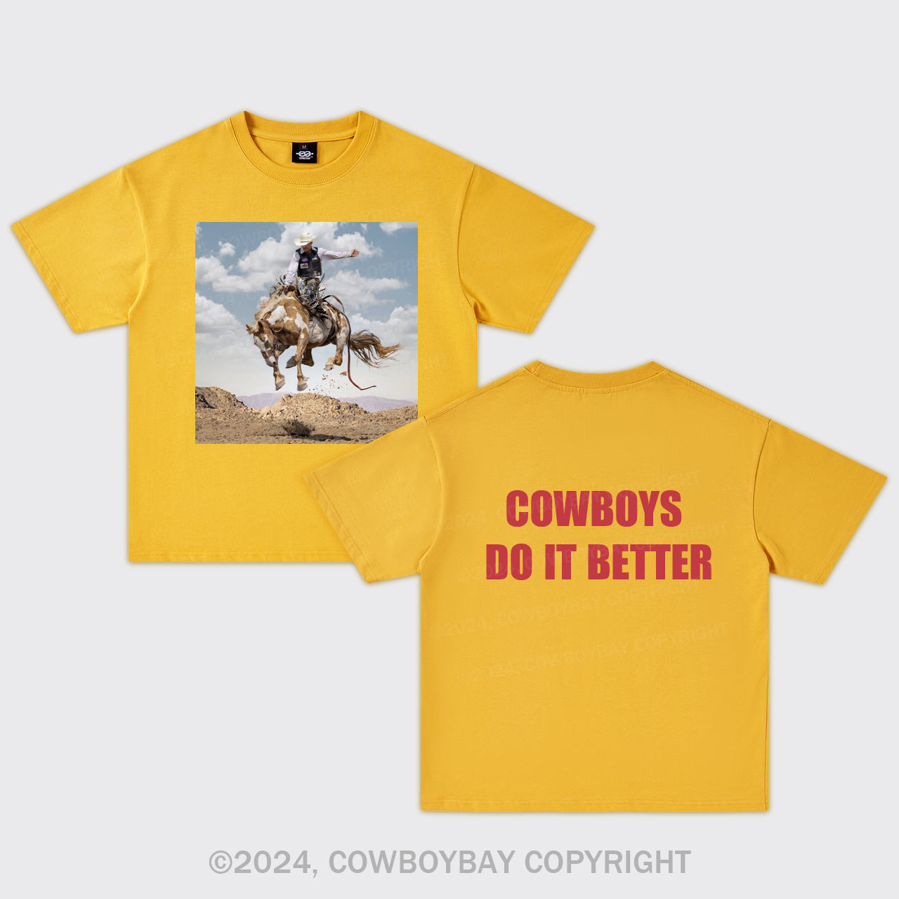 Rodeo Makes Cowboy Better Oversize T-Shirts