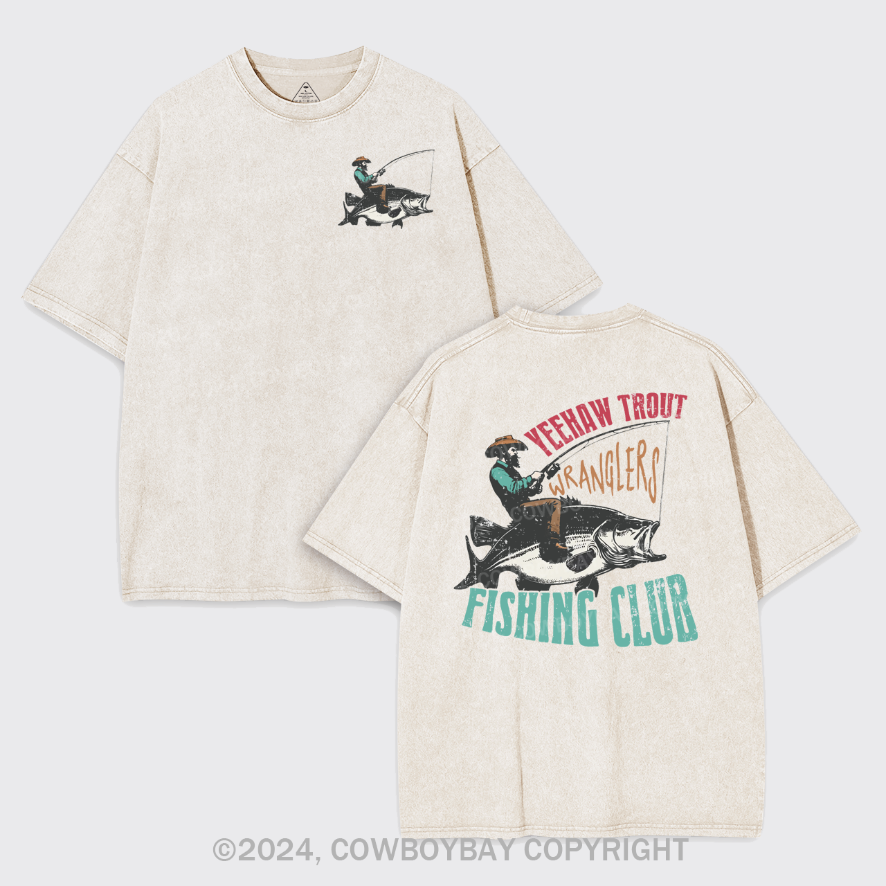 Trendy Western Fishing Club Garment-dye Tees