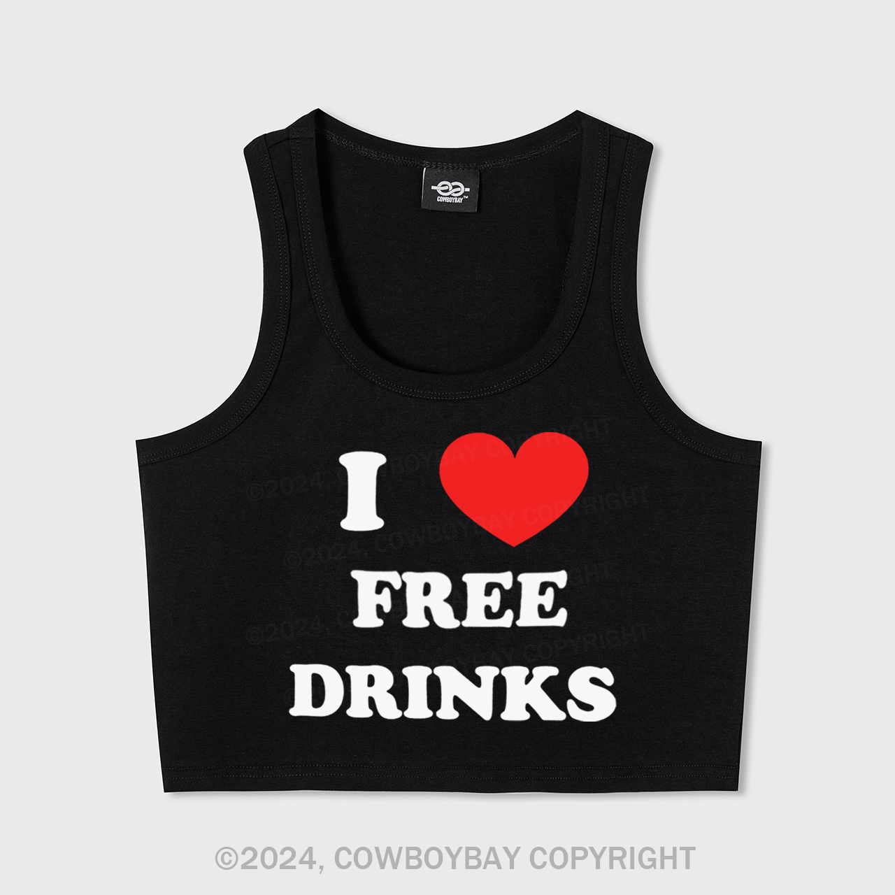 I Love Free Drinks Tank Top