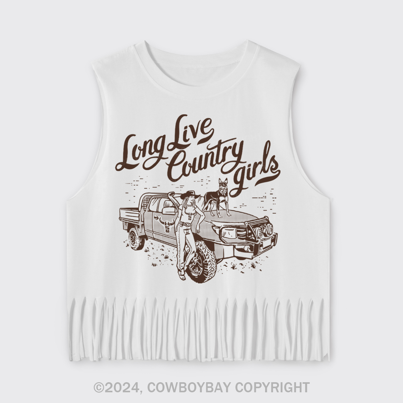 Long Live Country Girls Fringe Tank