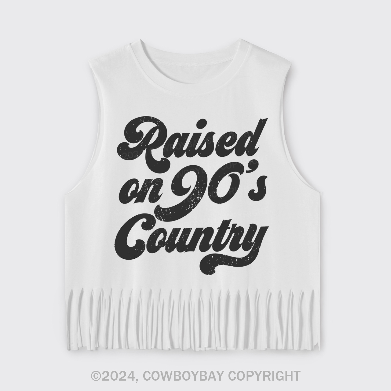 Raised on 90s Country Fringe Tank