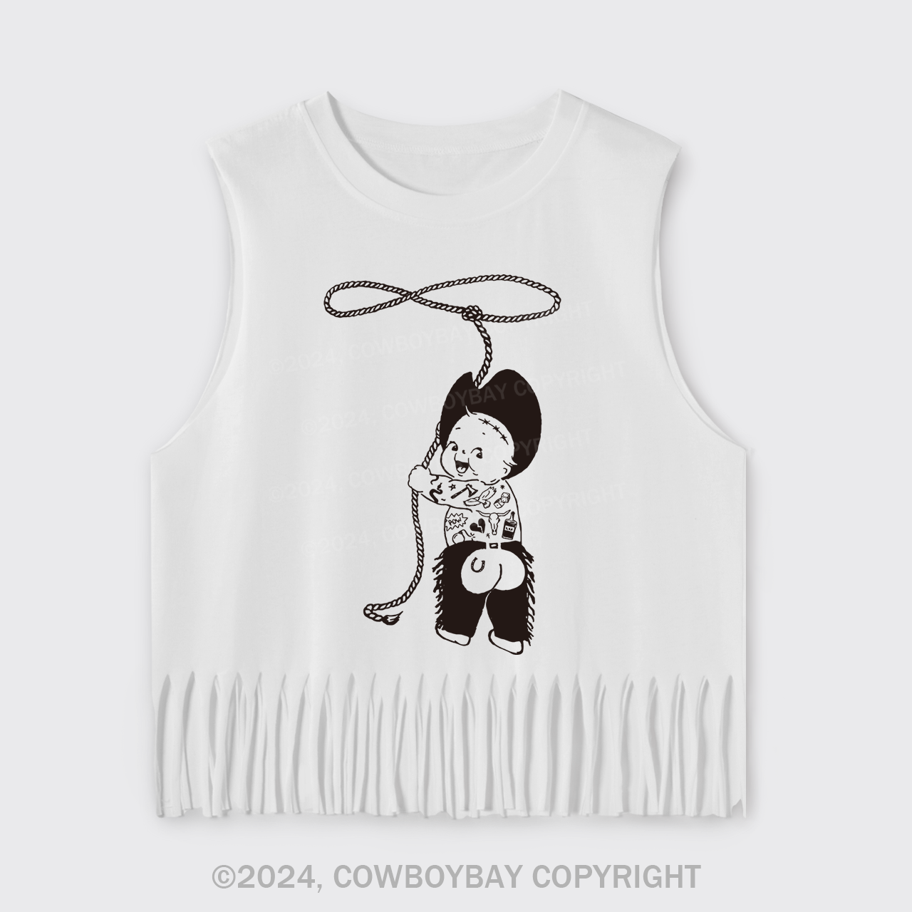Kewpie Cowboy Fringe Tank