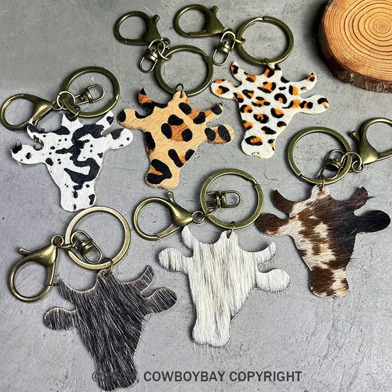 Cow Head Keychain