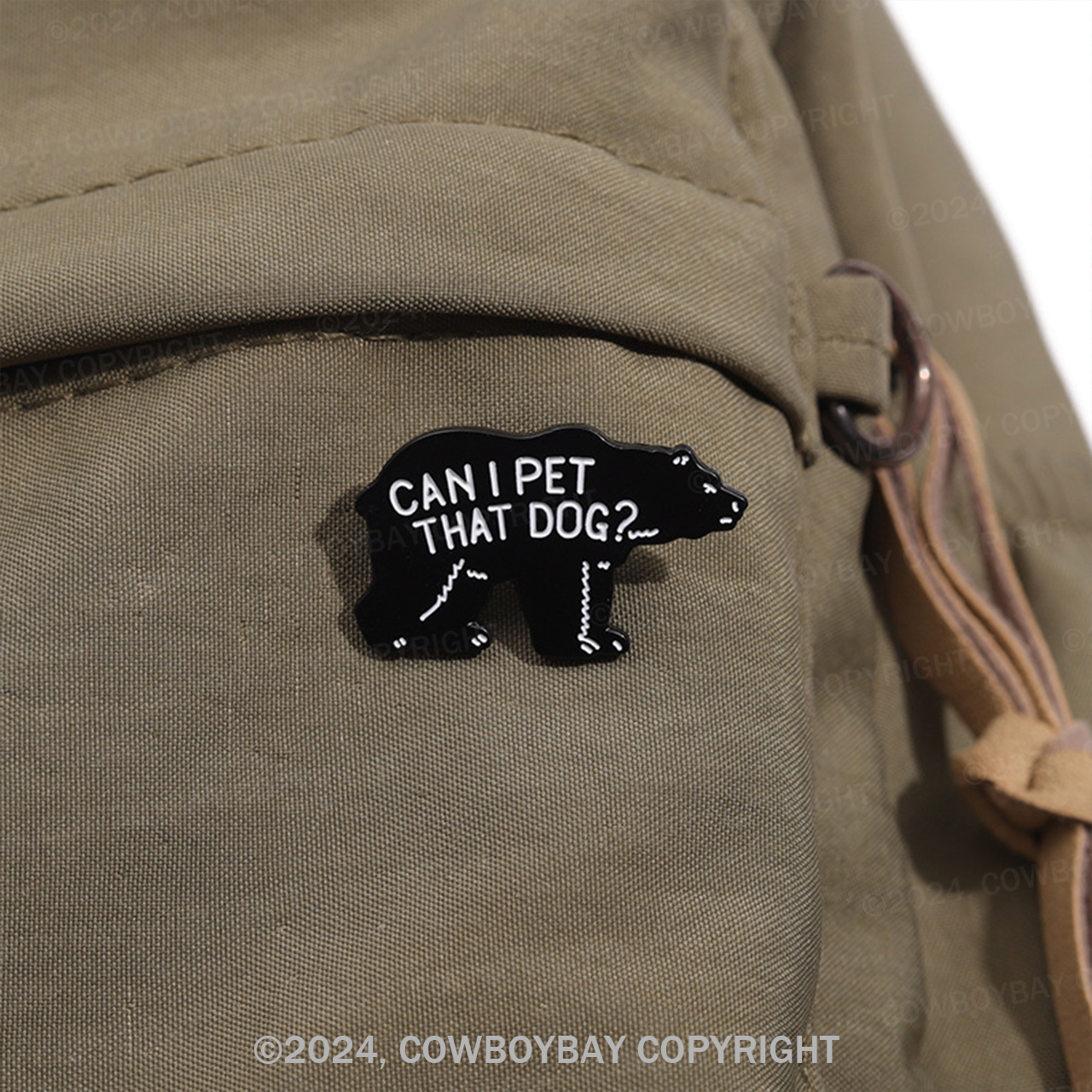 Can I Pet That Dog_Cowboybay Pin