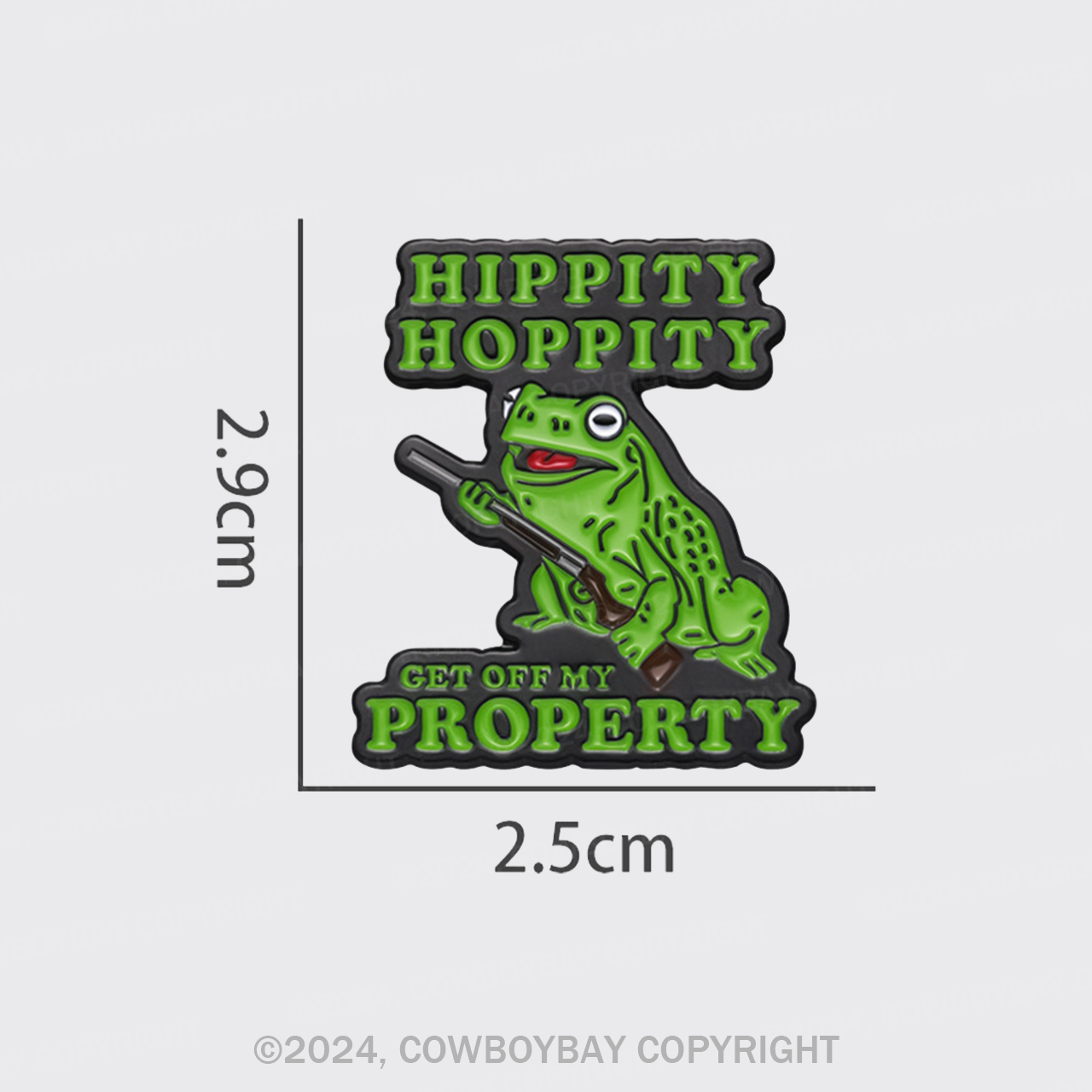 Hippity Hoppity Get Off My Property_Cowboybay Pin