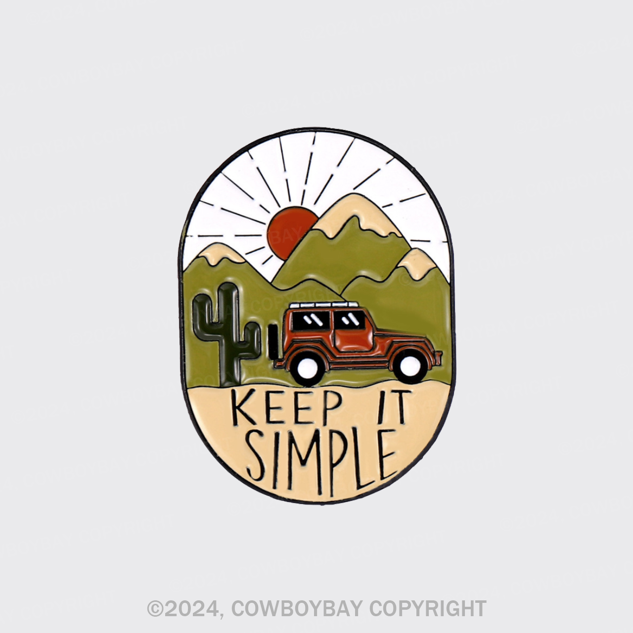 Keep It Simple_Cowboybay Pin