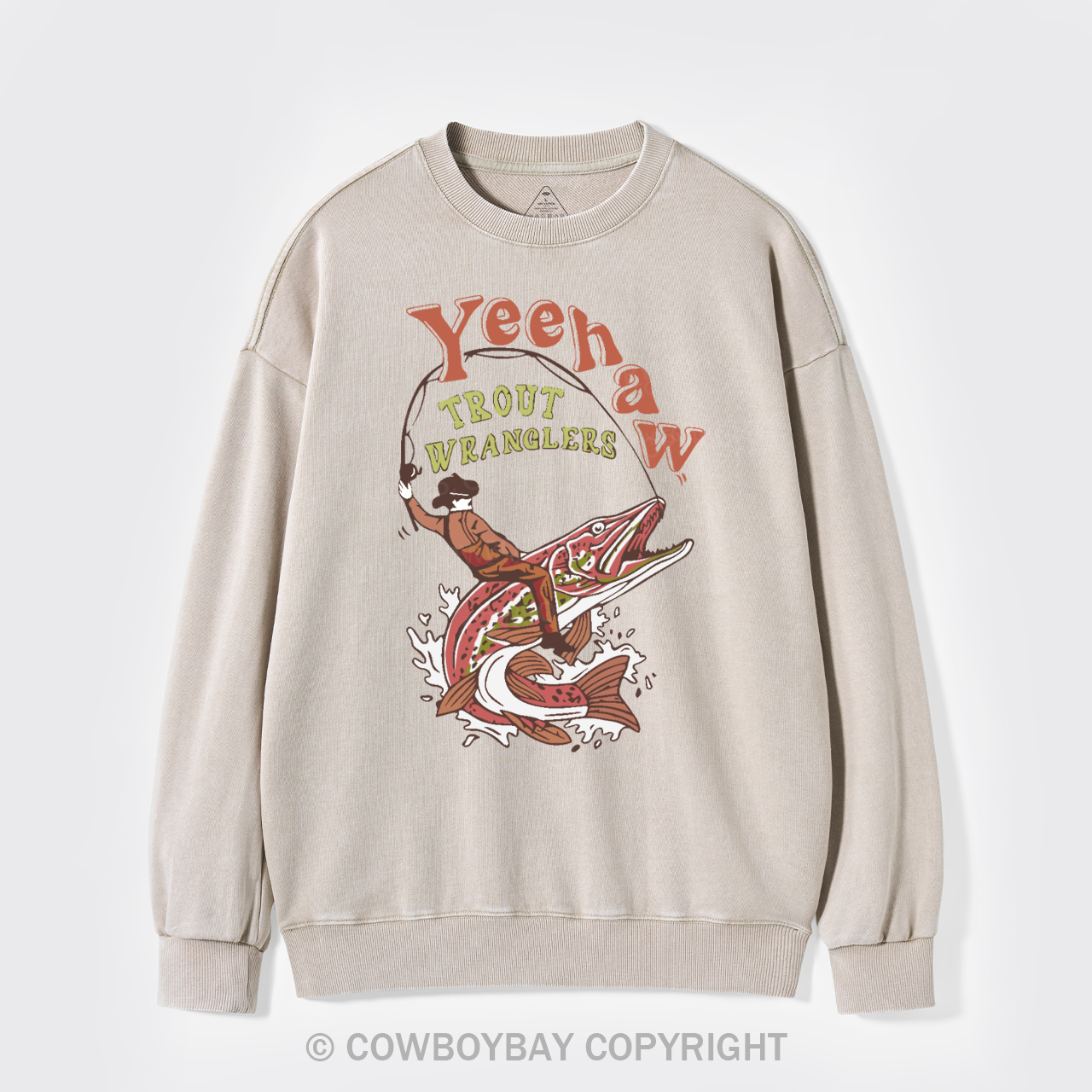 Wranglers Cowboy Fishing Club Washed Sweatshirts