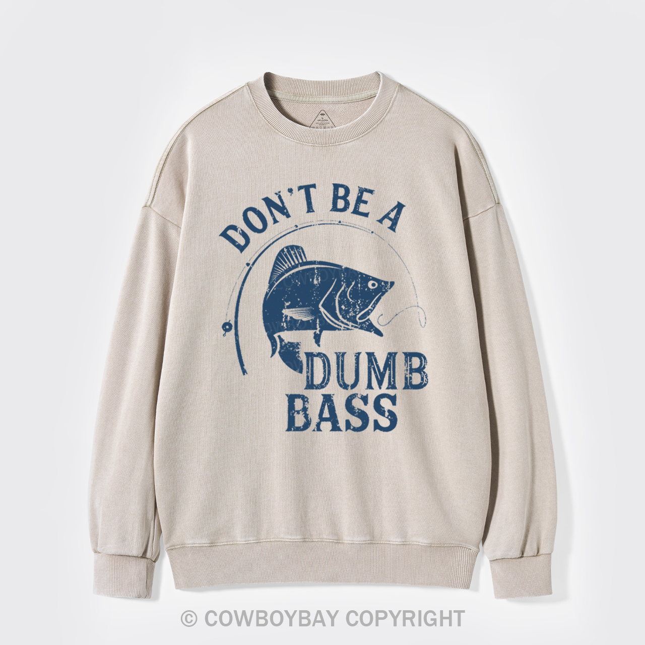 Don't Be A Dumb Bass Washed Sweatshirts