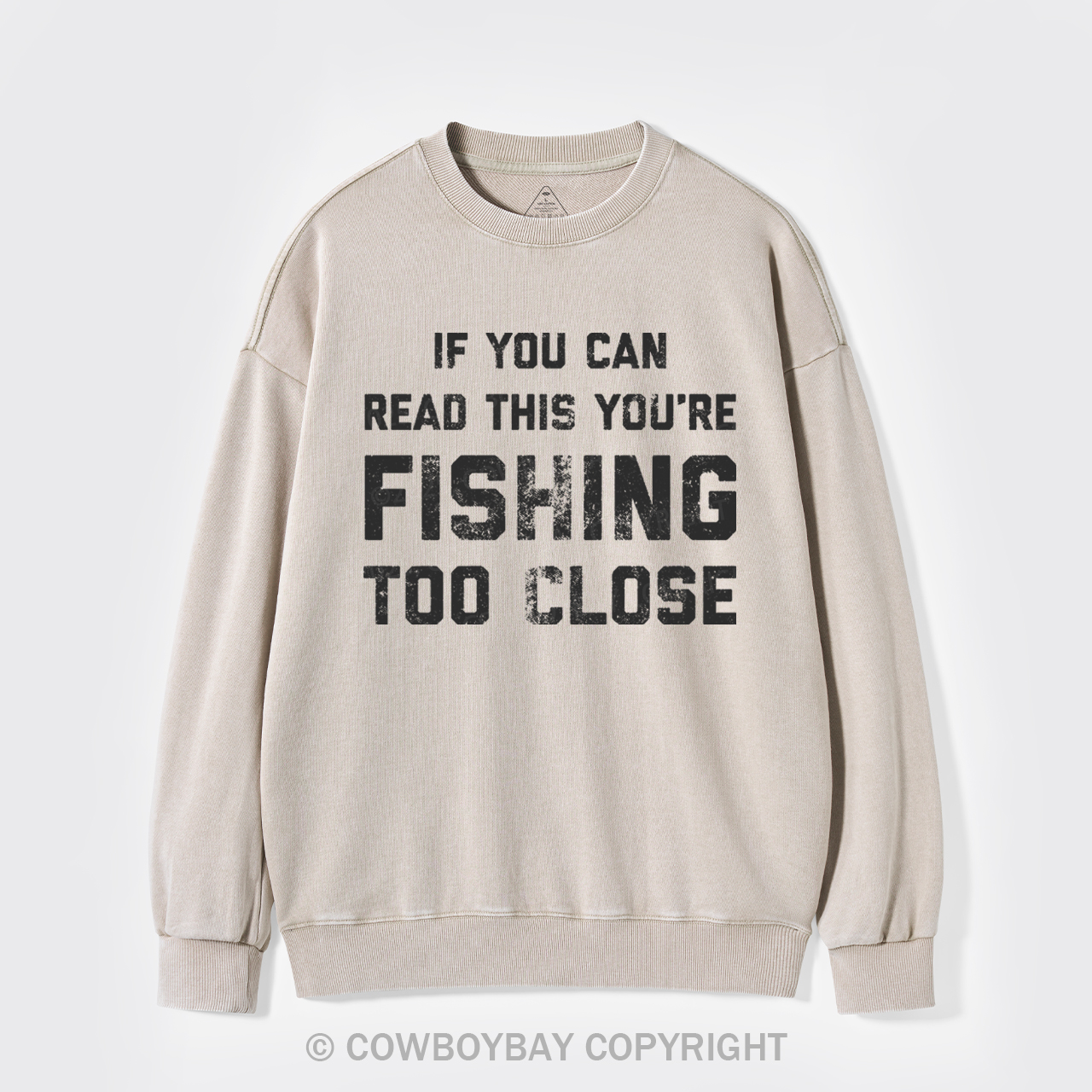 Fishing Too Close Washed Sweatshirts