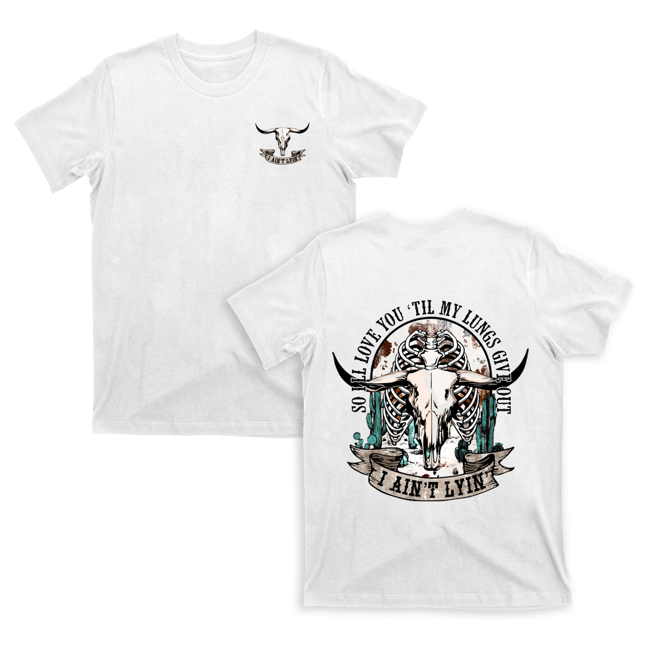 So I'll Love You Til My Lungs Give Out Valentine T-Shirts