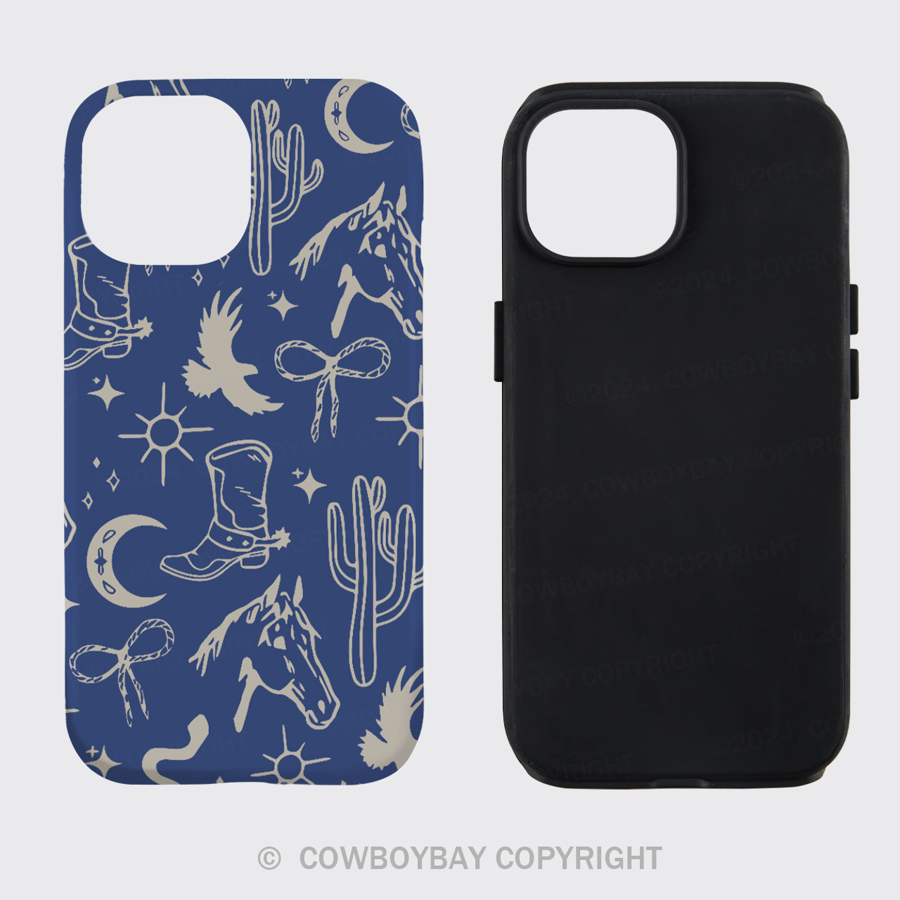 Cowboy Western Blue Phone Case