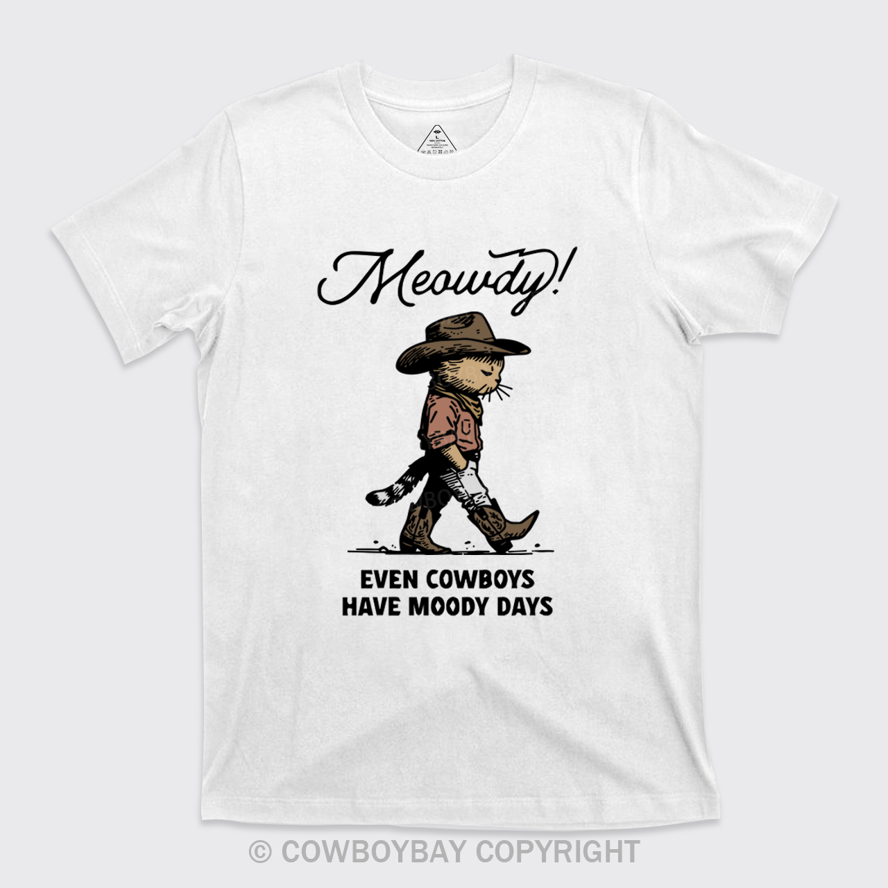 Sad Cat Cowboy T-Shirts