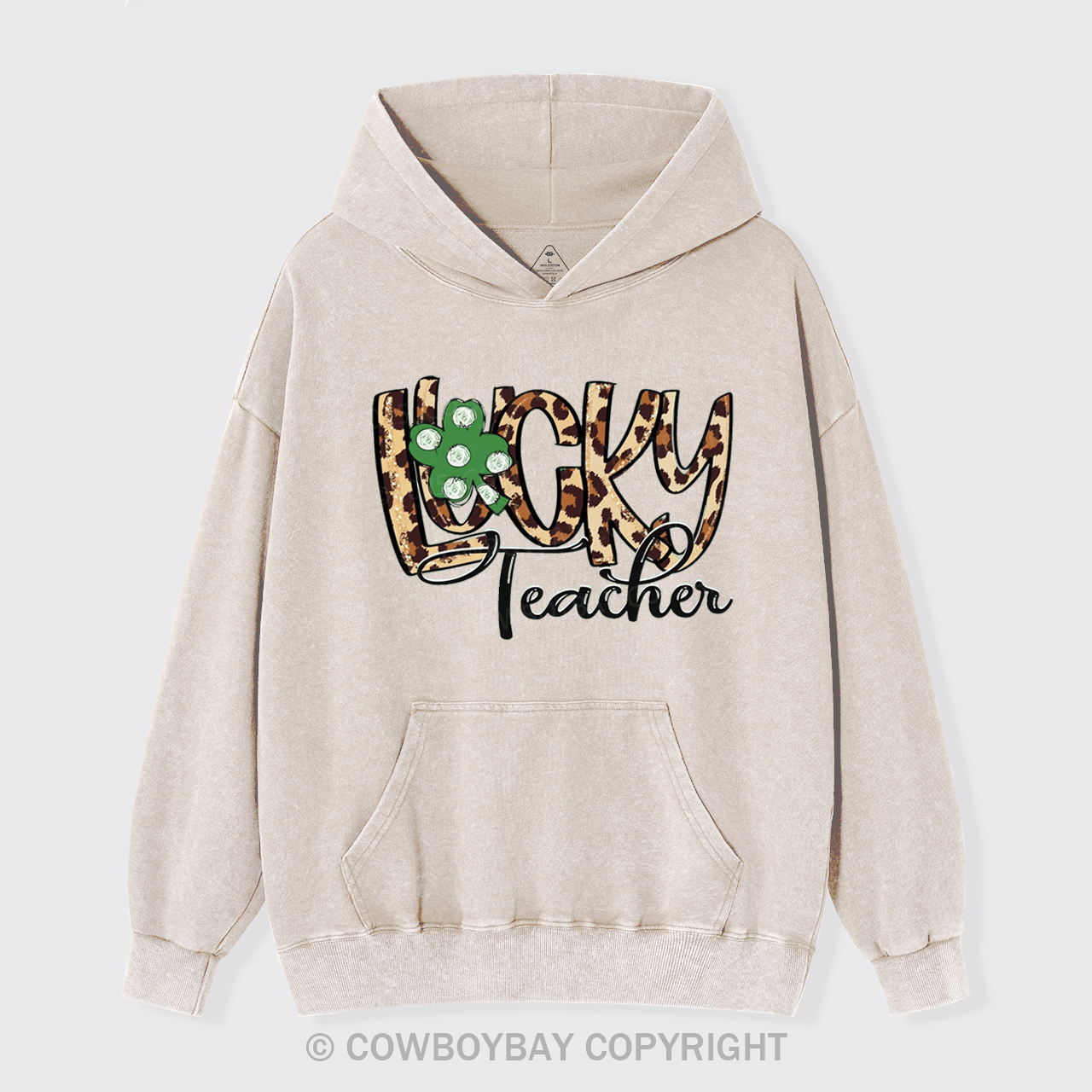 St. Patrick's Day Lucky Teacher Garment-Dye Hoodies