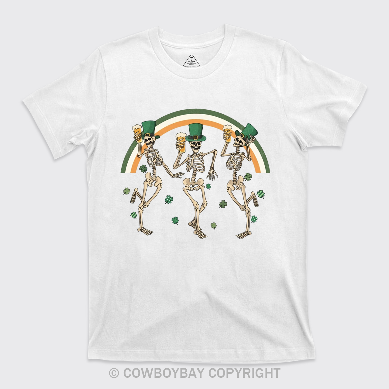 St. Patrick's Skeleton T-Shirts