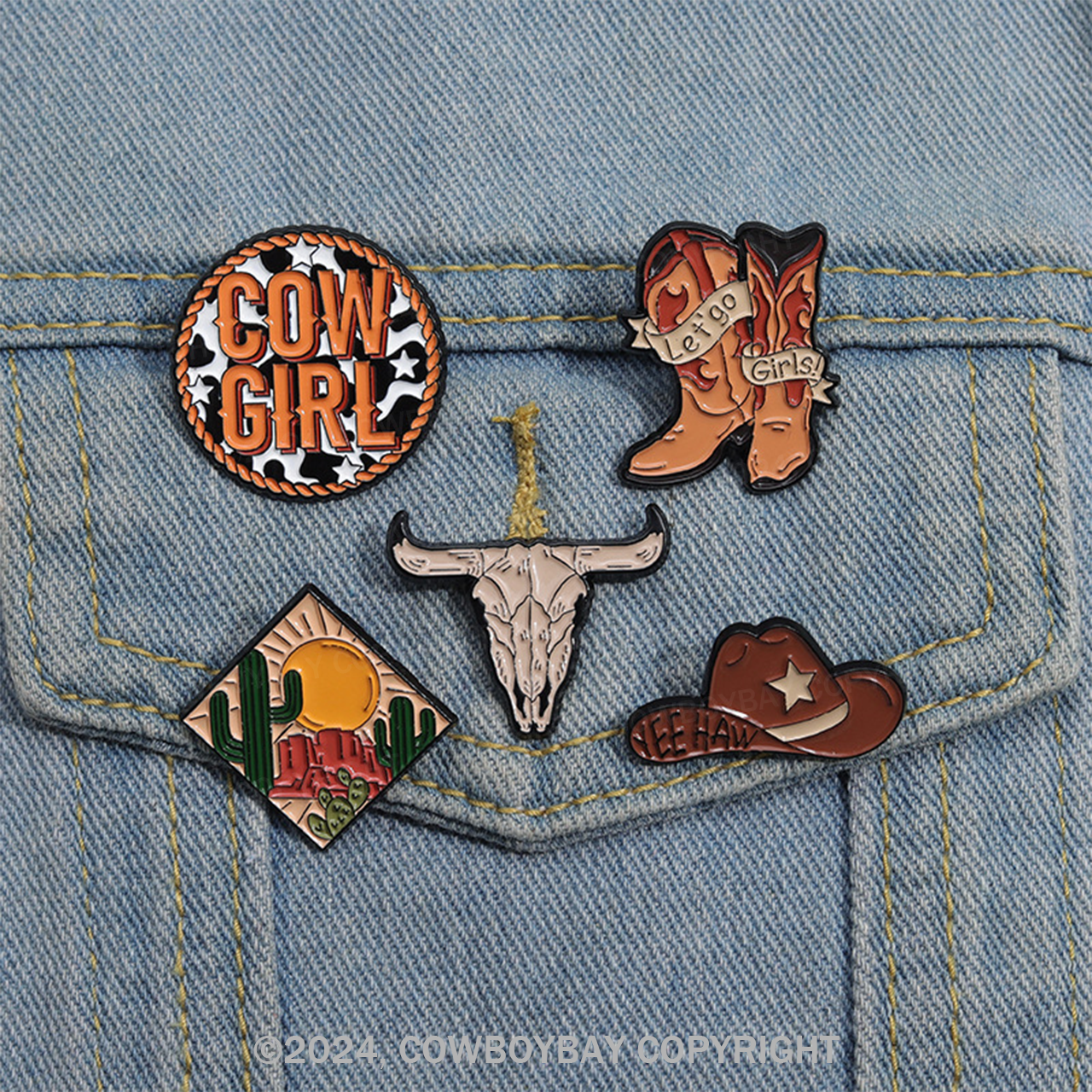 Creative Western Cowboy_Cowboybay Pin