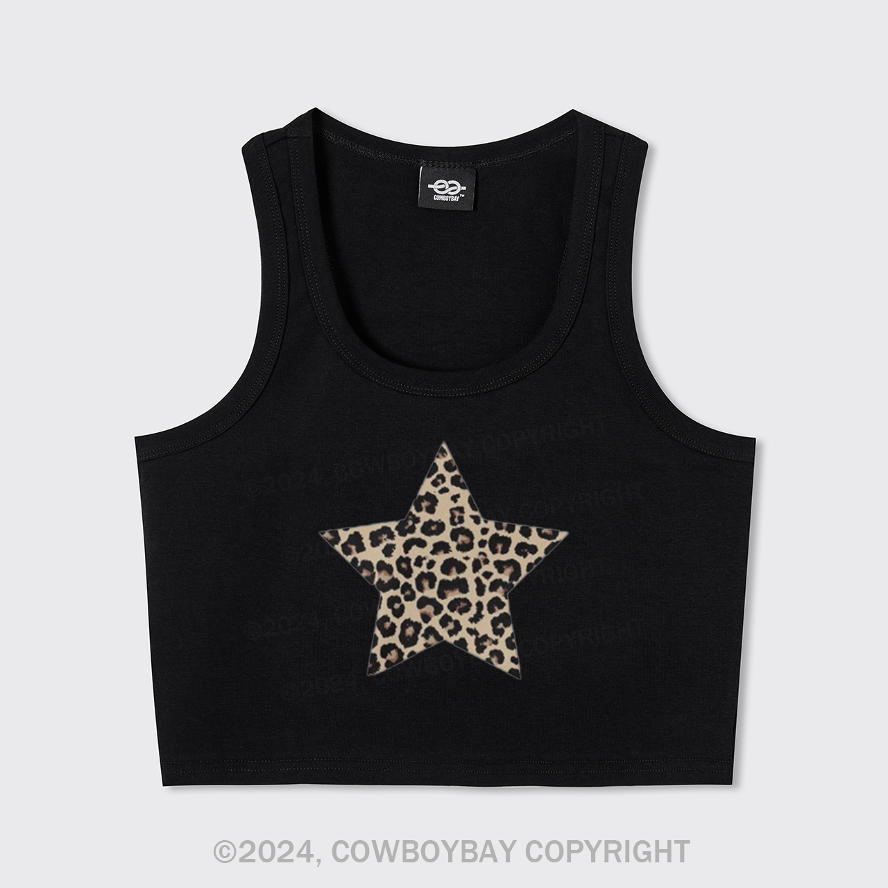 Leopard Print Star Tank Top