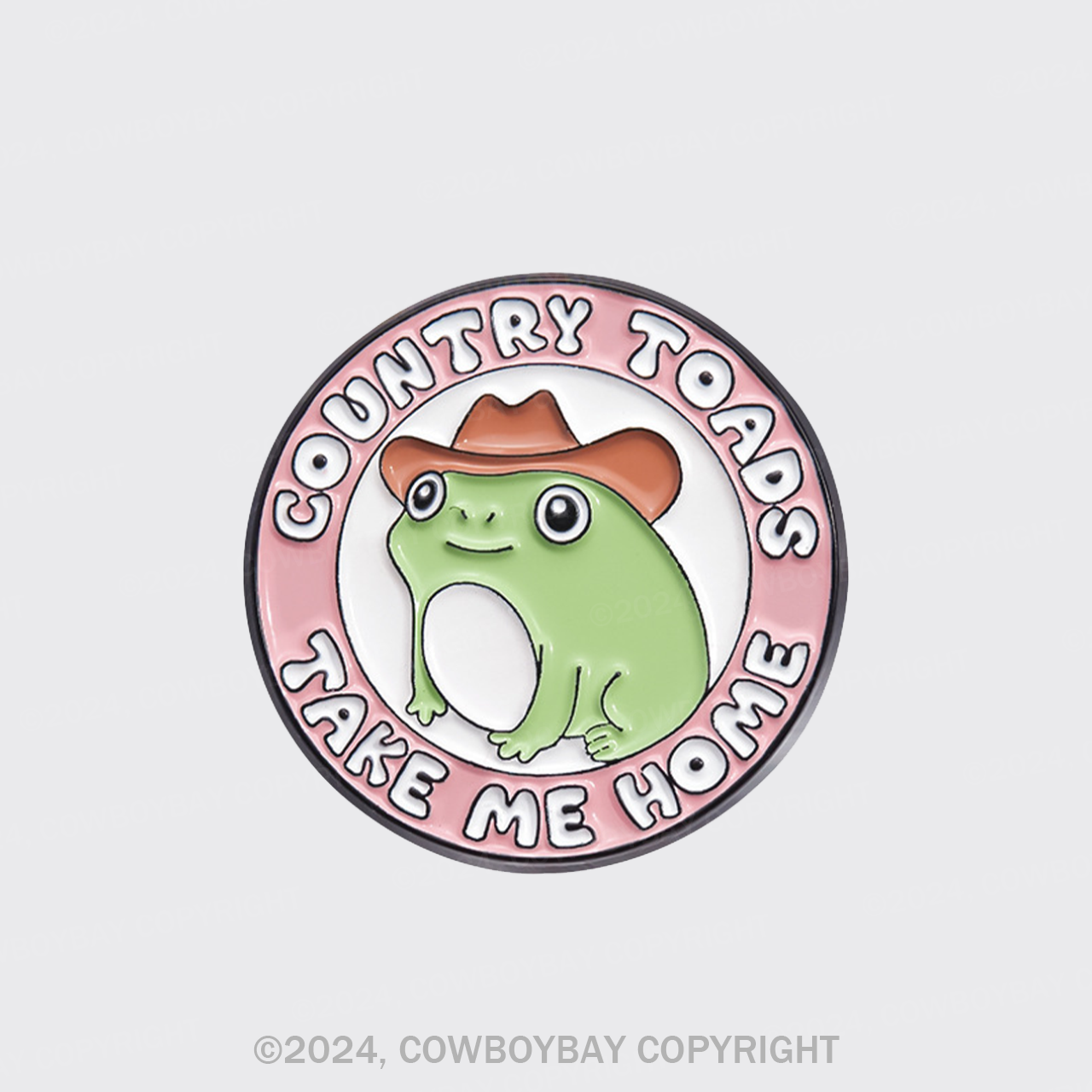Cute Frog_Cowboybay Pin