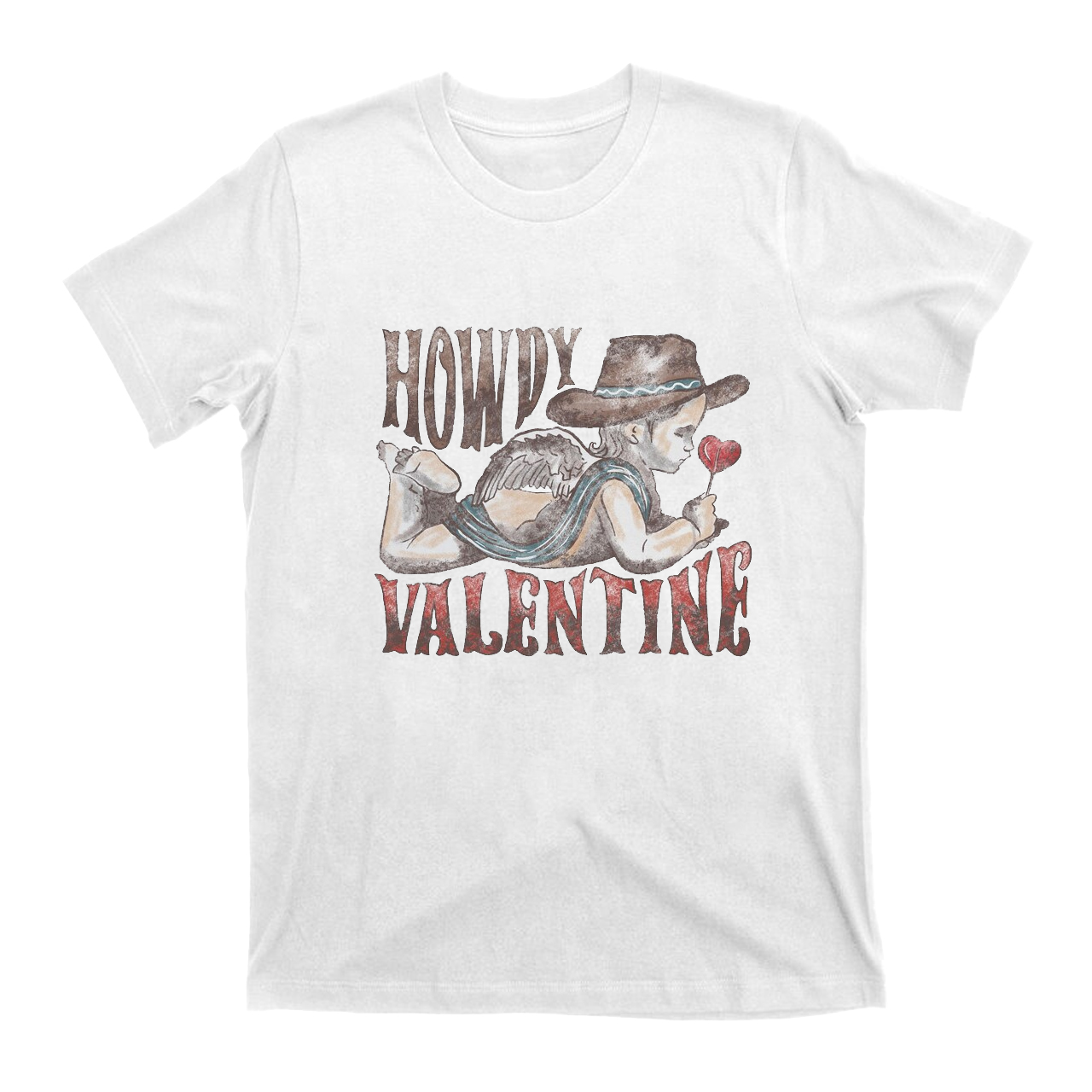 Howdy Cupid Give Courage to All Love Valentine T-Shirts