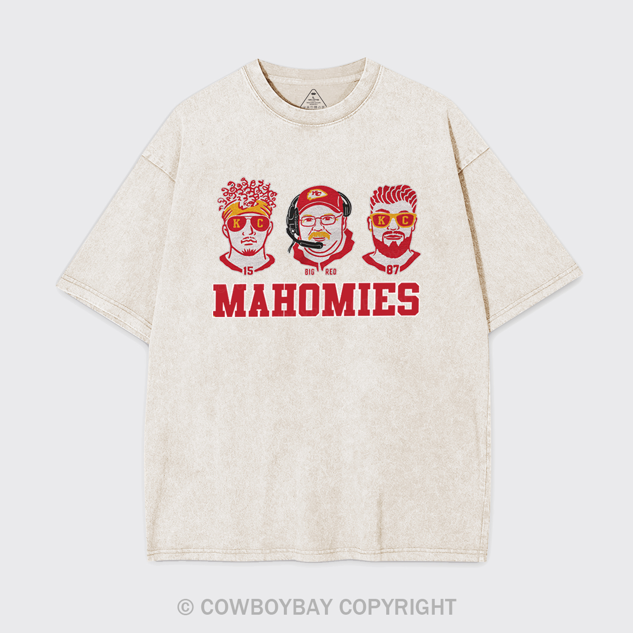 Funny KC Football Mahomies Garment-dye Tees