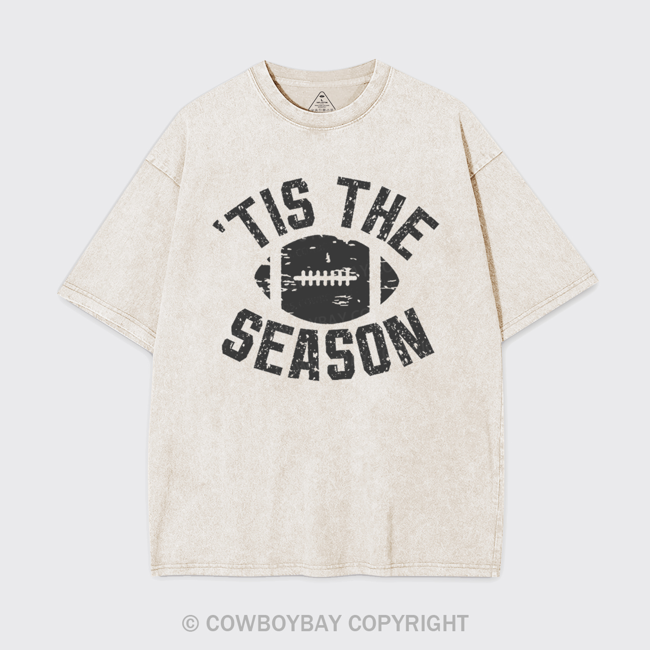 Tis The Season Football Garment-dye Tees