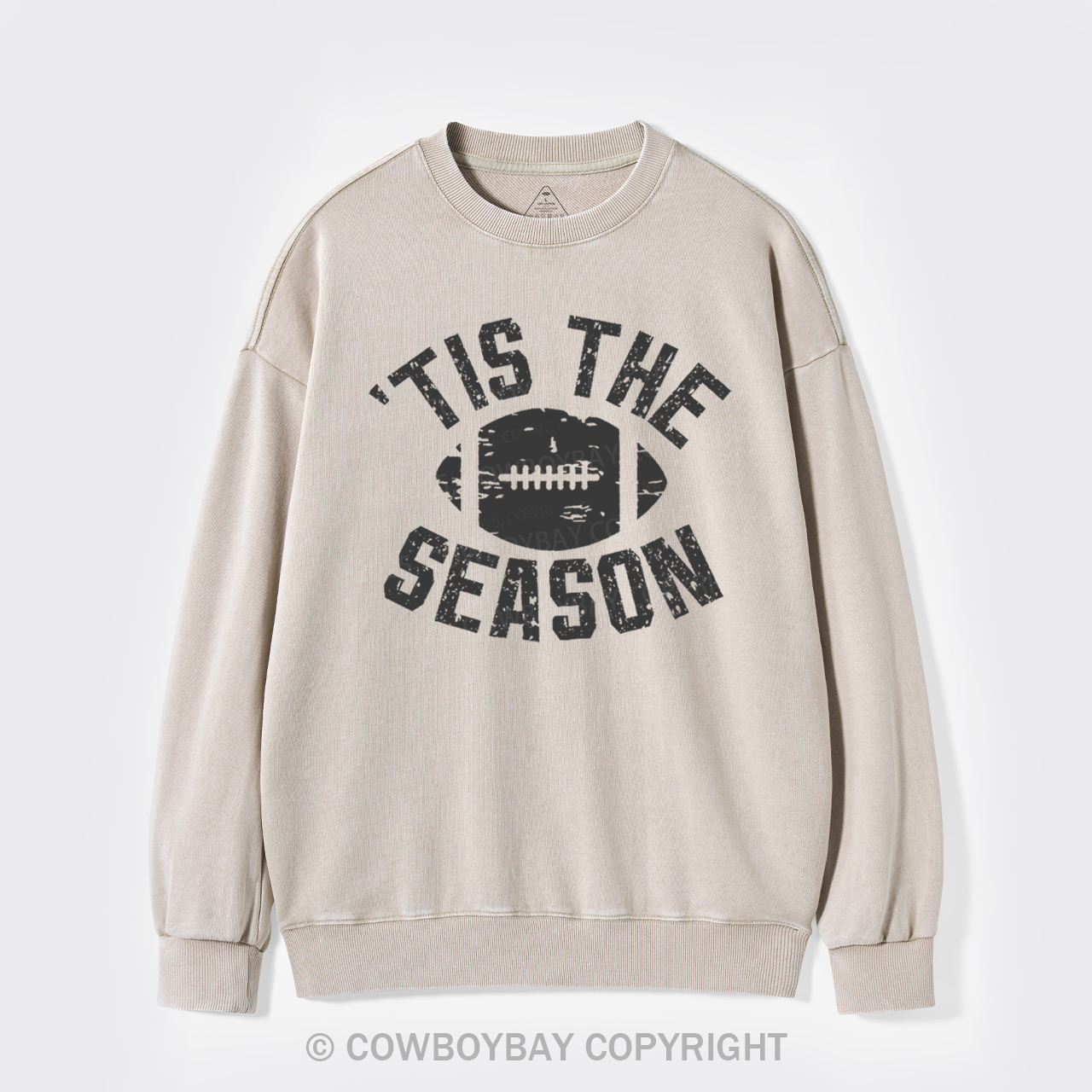 Tis The Season Football Washed Sweatshirts