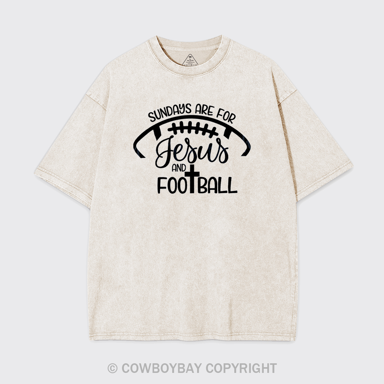 Sundays Are For Jesus And Football Garment-dye Tees