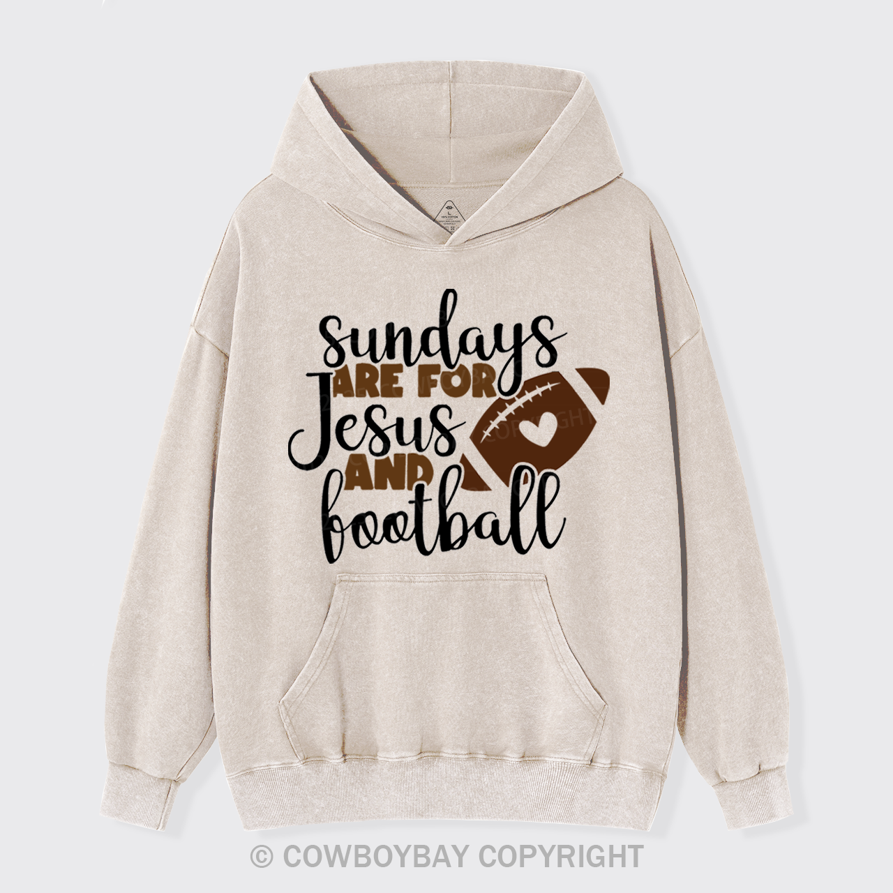 Sundays Are For Football Garment-Dye Hoodies