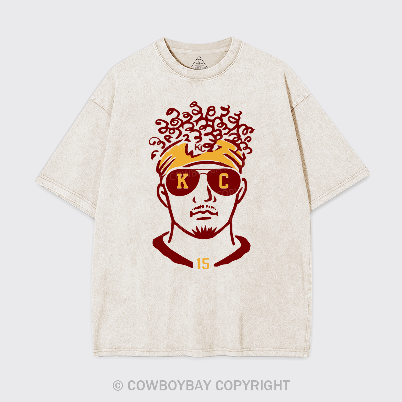Funny KC Football Garment-dye Tees