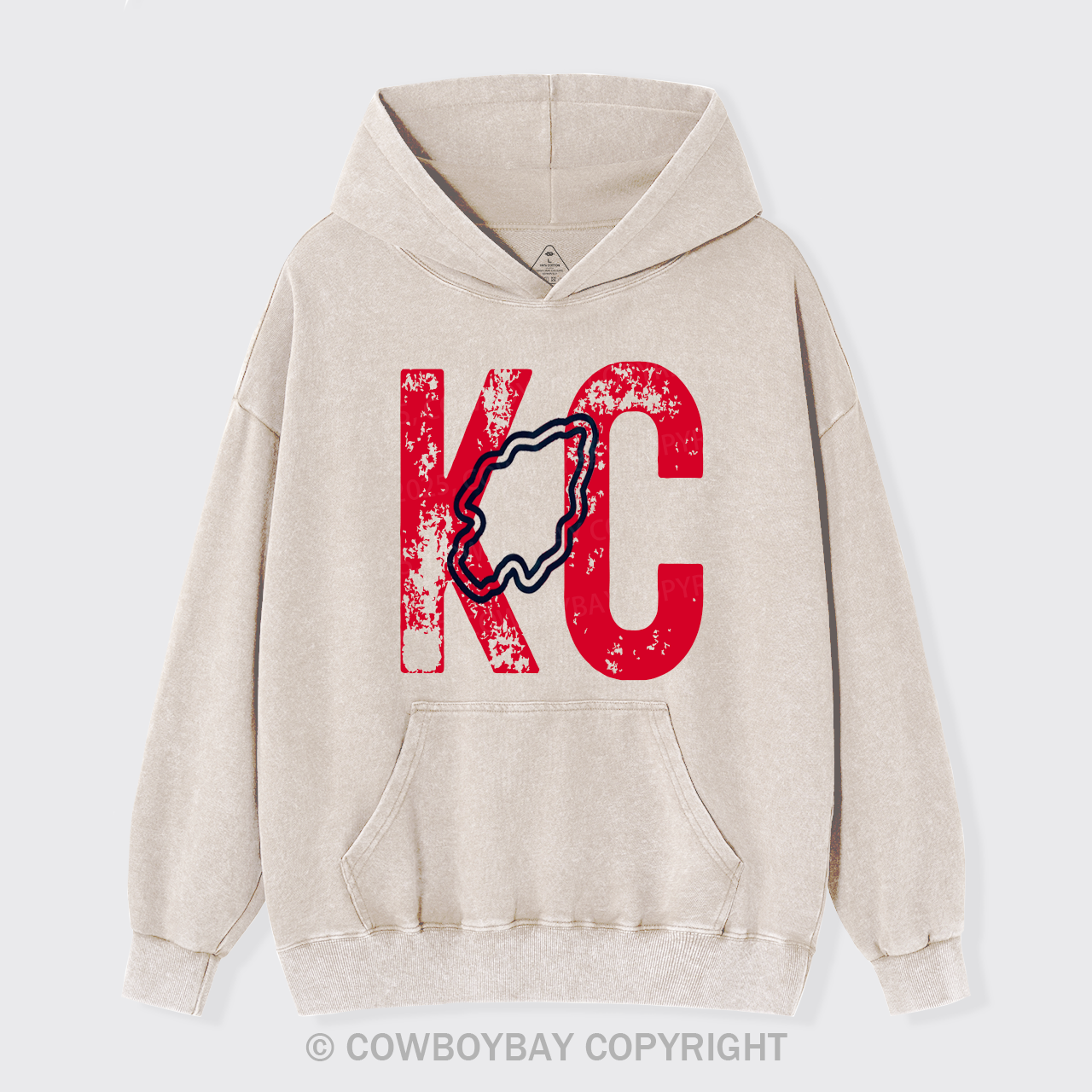KC Football Garment-Dye Hoodies