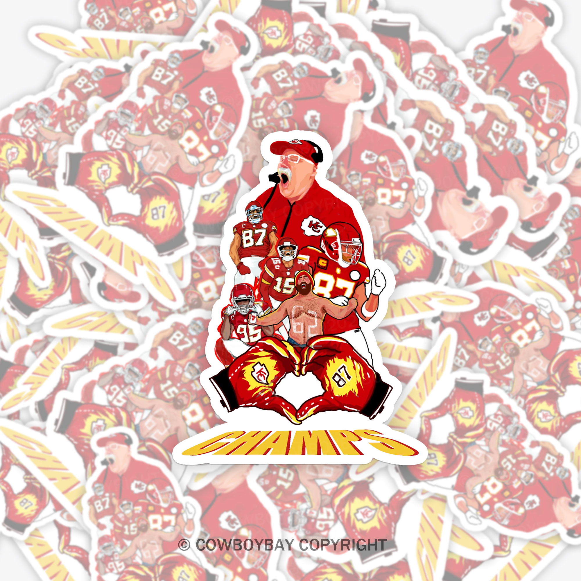 KC City Chiefs Sticker 