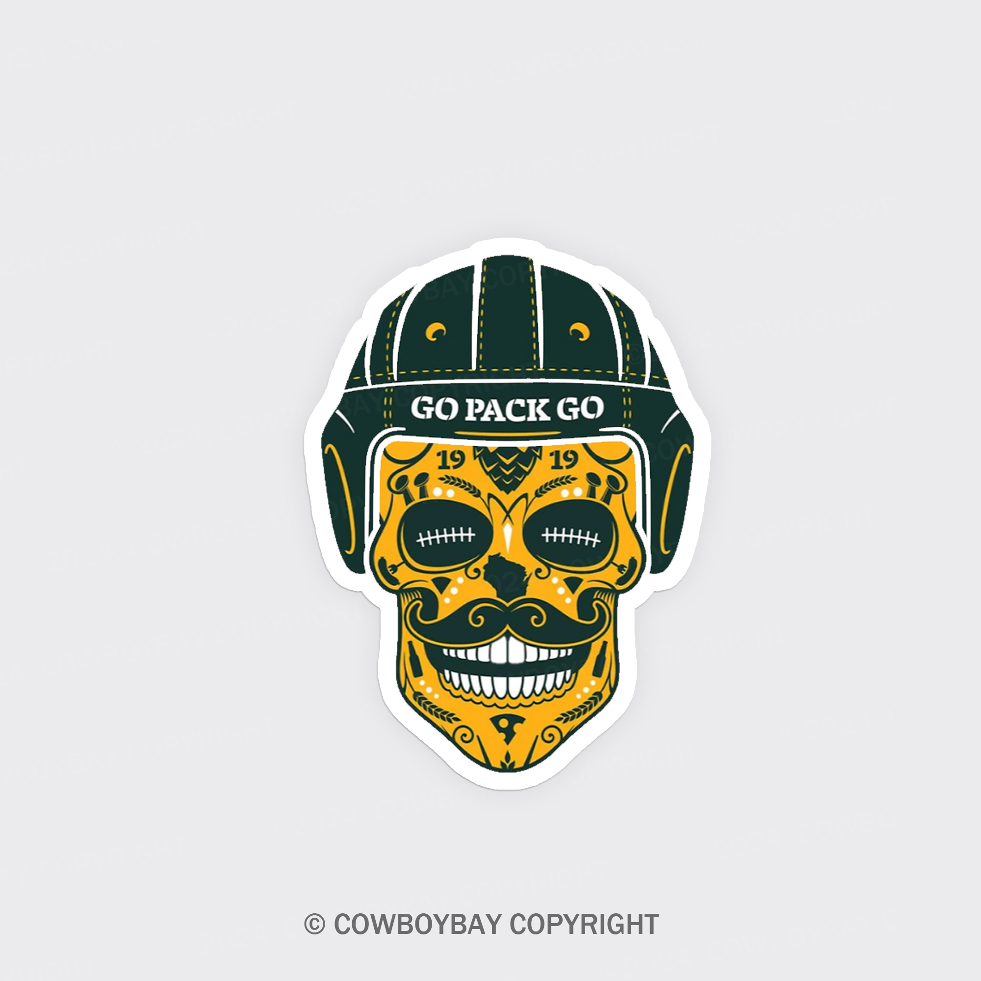 Skull Cheese Head Fridge Magnet