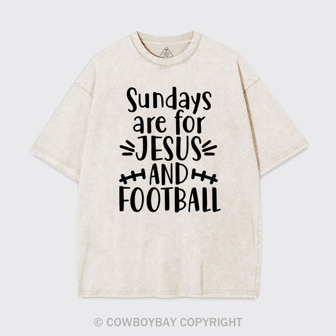 Jesus And Football Garment-dye Tees