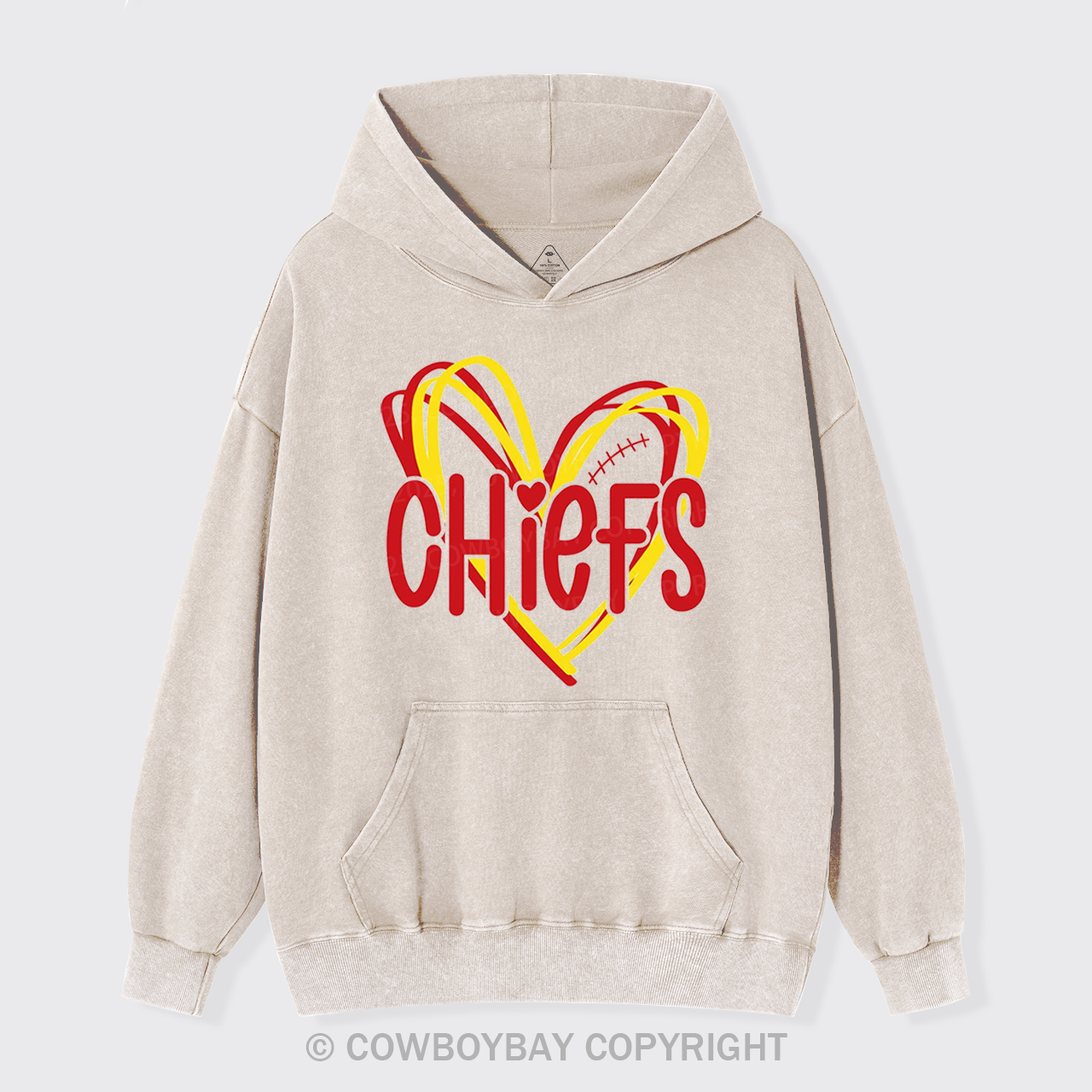 Chiefs Football Garment-Dye Hoodies