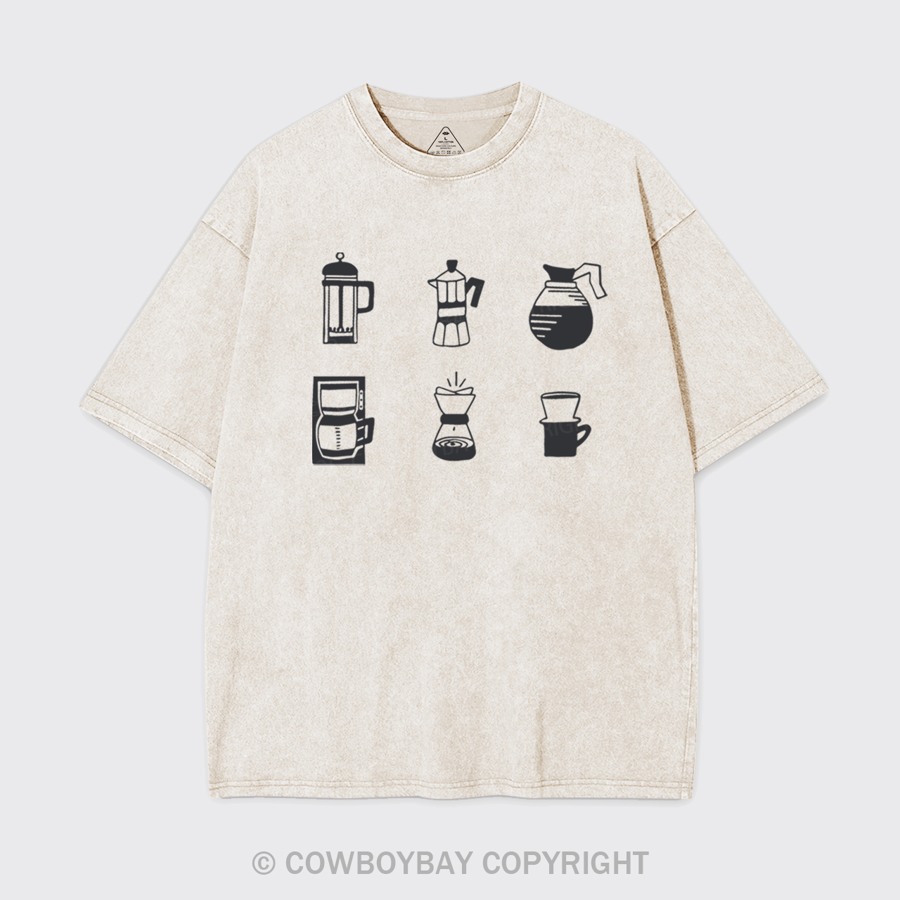 Coffee Garment-dye Tees