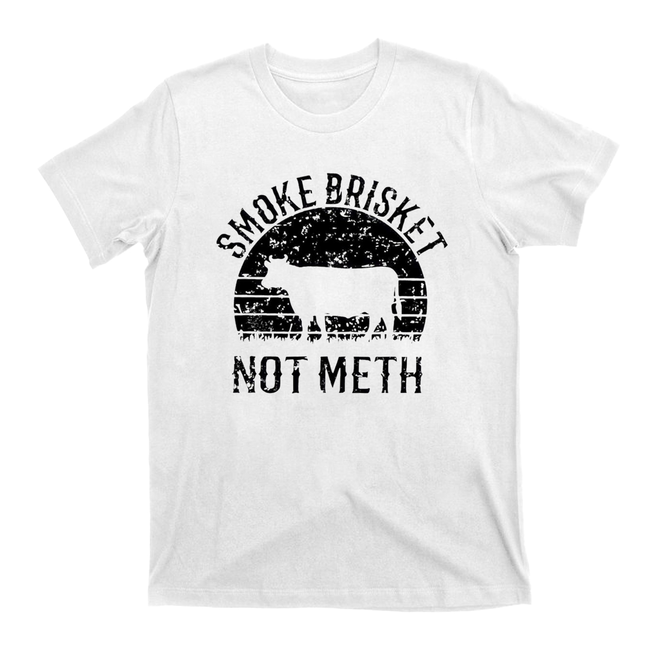 Smoke Brisket Not Meth Cowboy T-Shirts