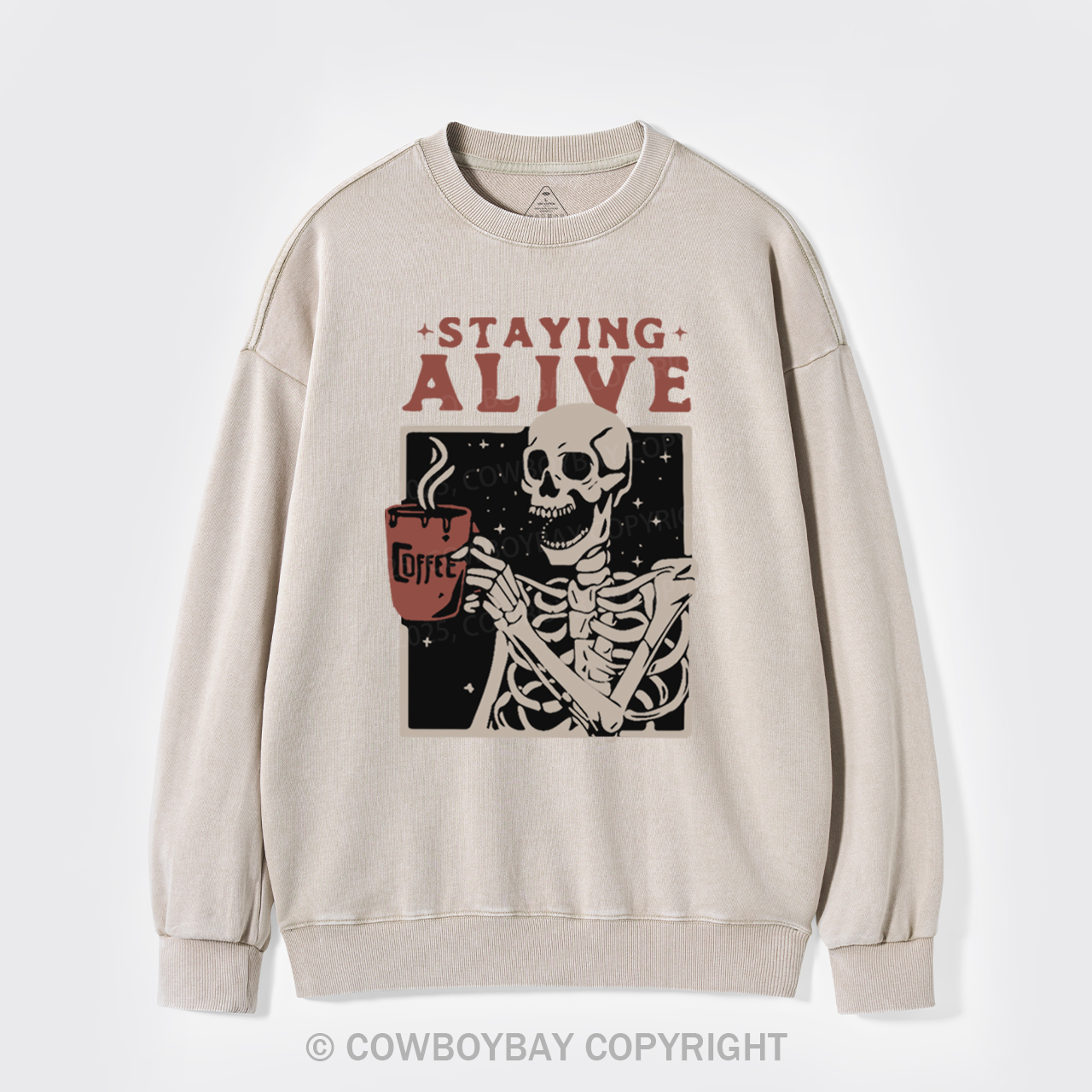Staying Alive Washed Sweatshirts