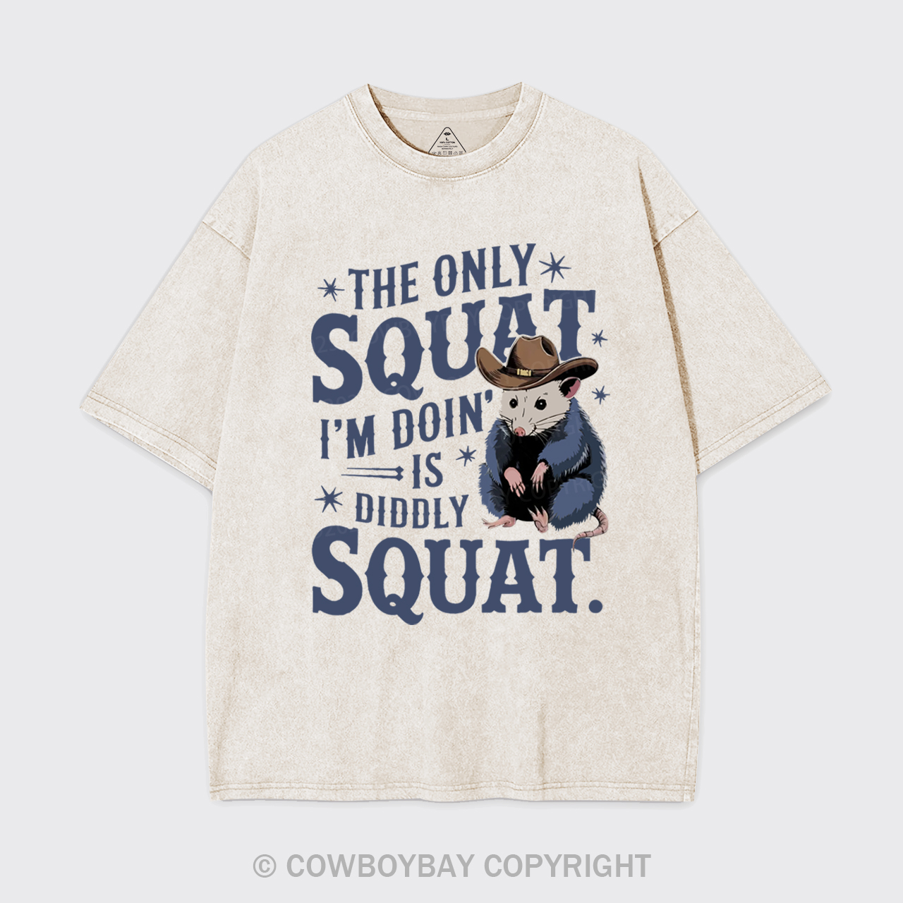 The Only Squat I'm Doing Is Diddly Squat Garment-dye Tees