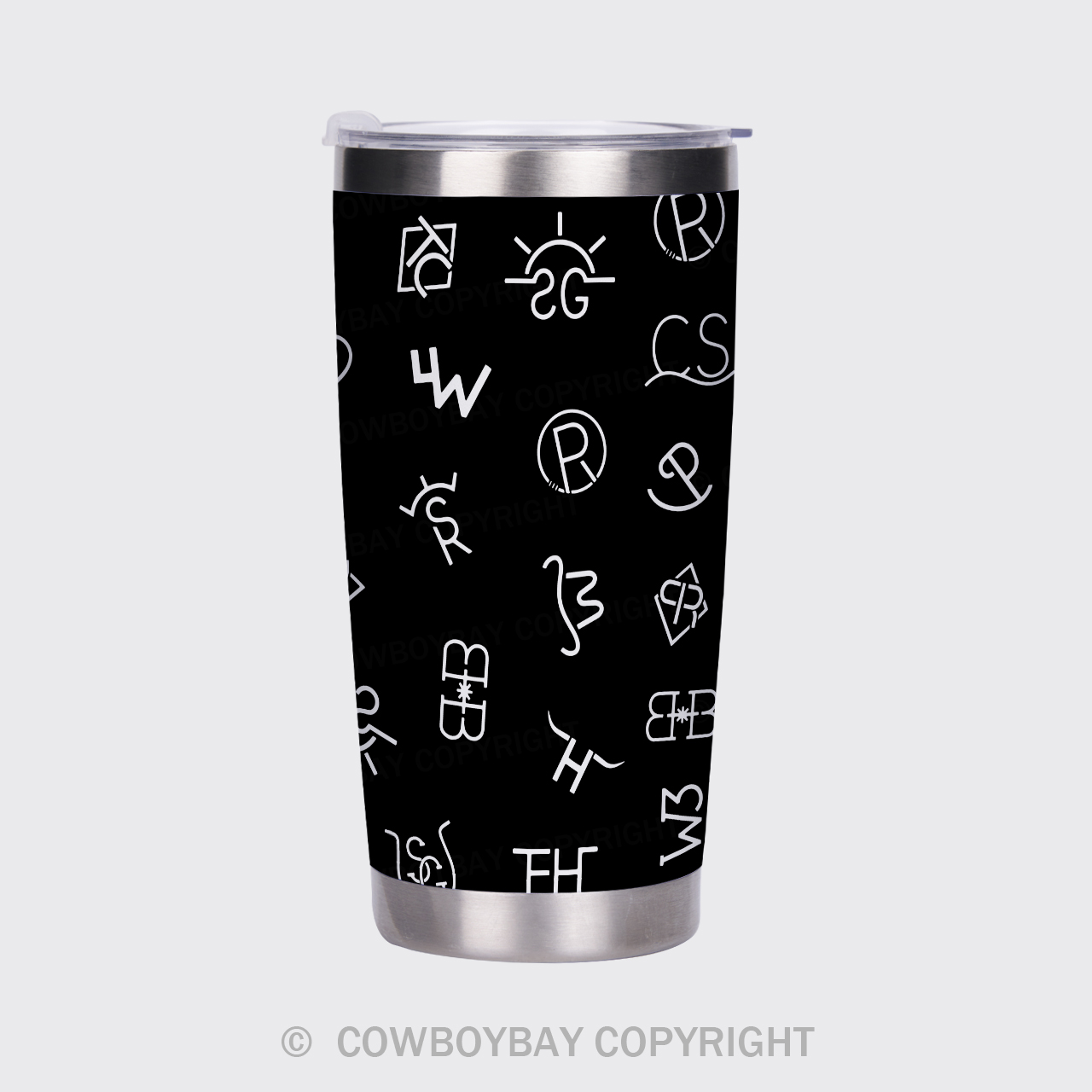 Abstract Symbol Tumbler