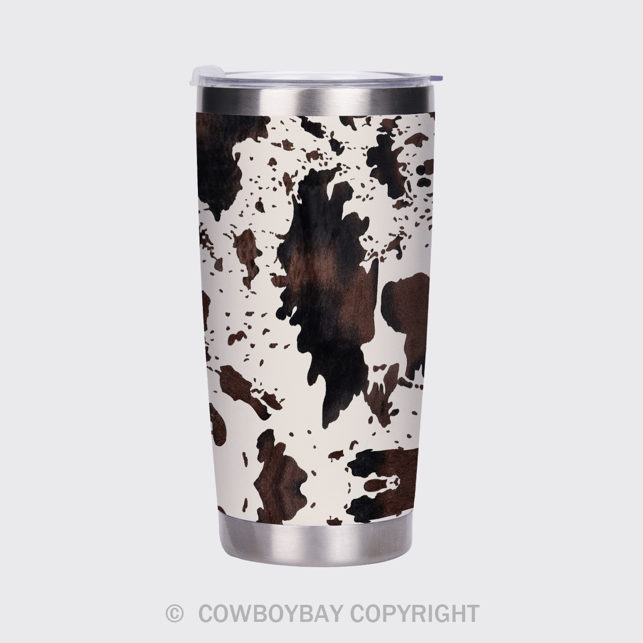 Vintage Cow Print Tumbler