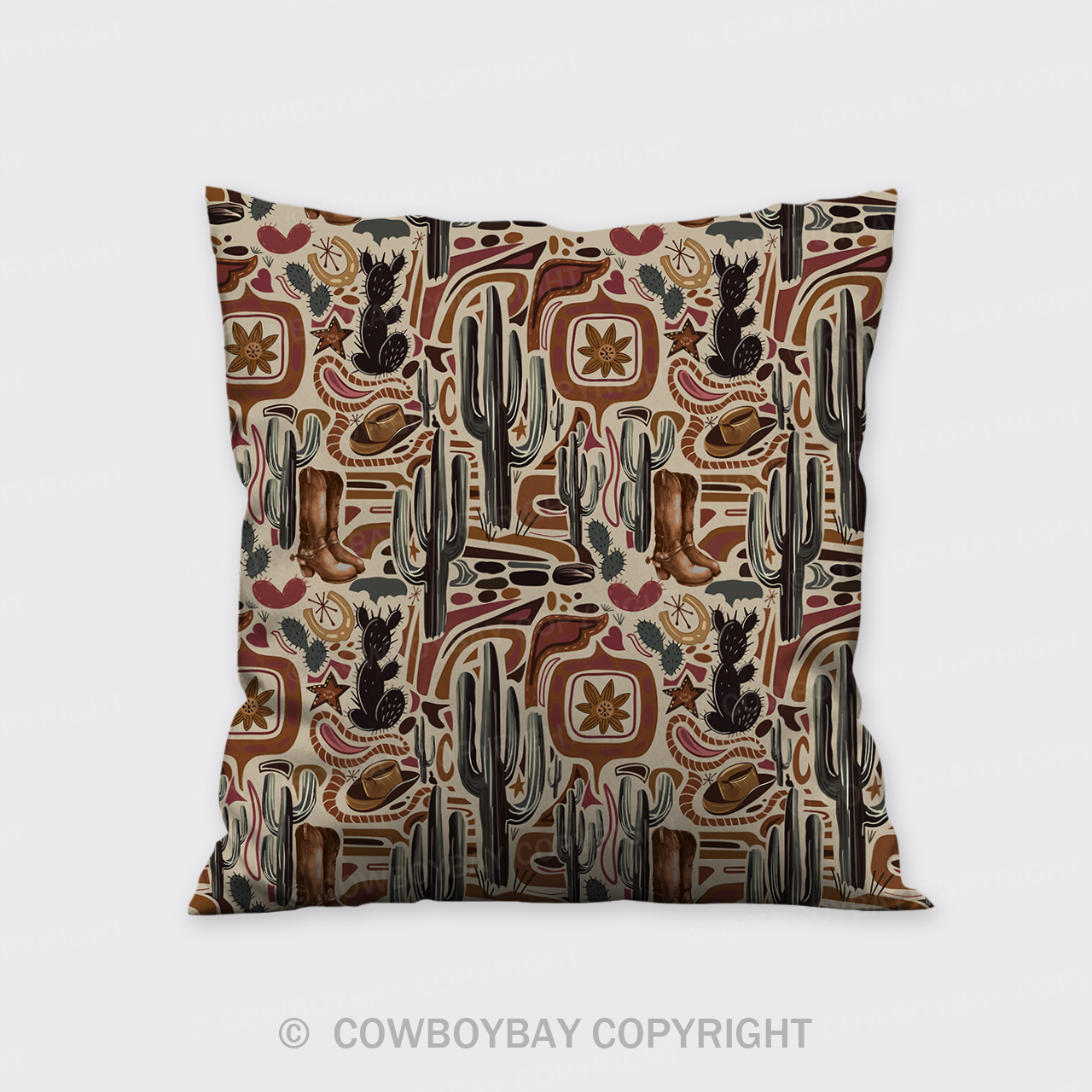 Busy Desert Pillow Cover