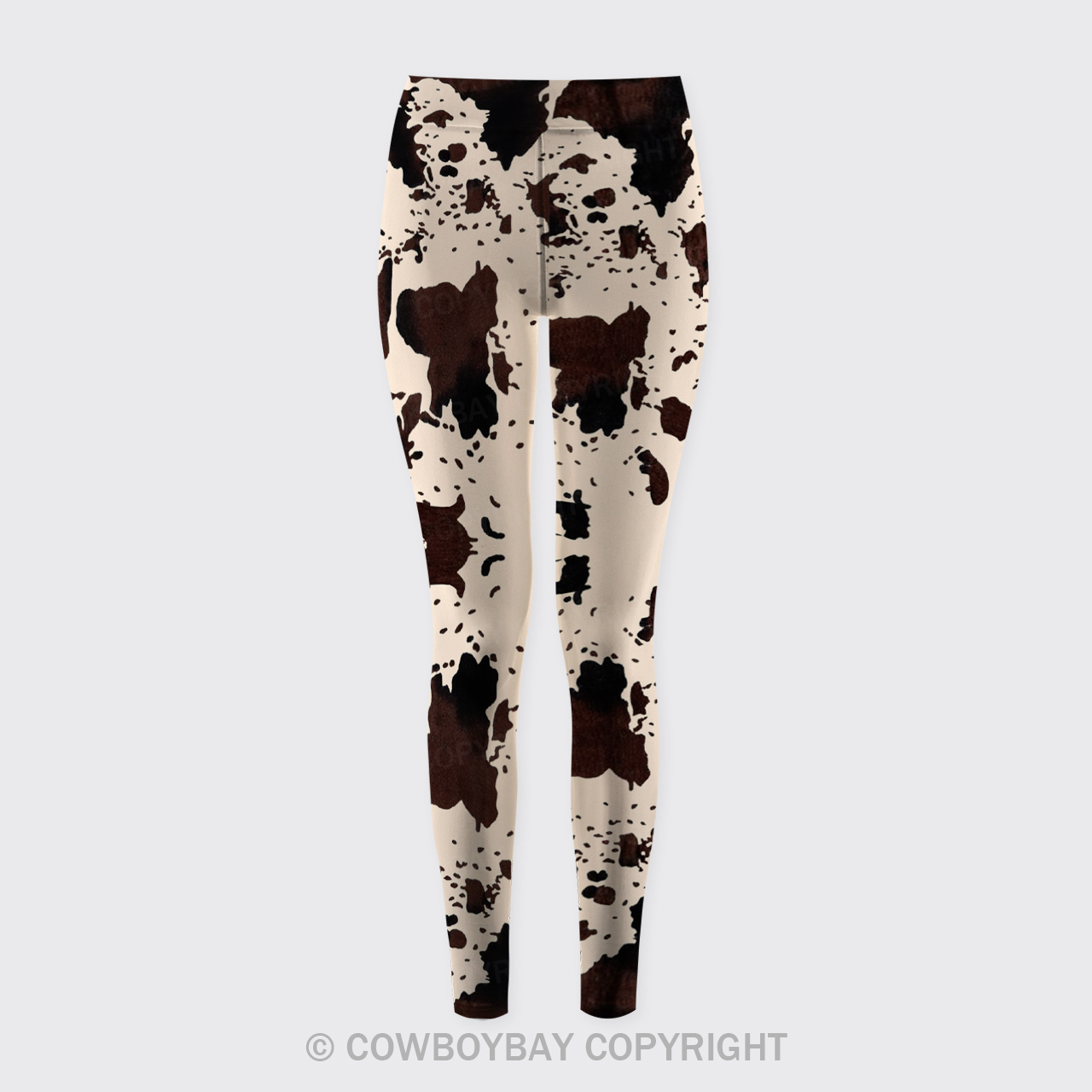 Vintage Cow Print Leggings