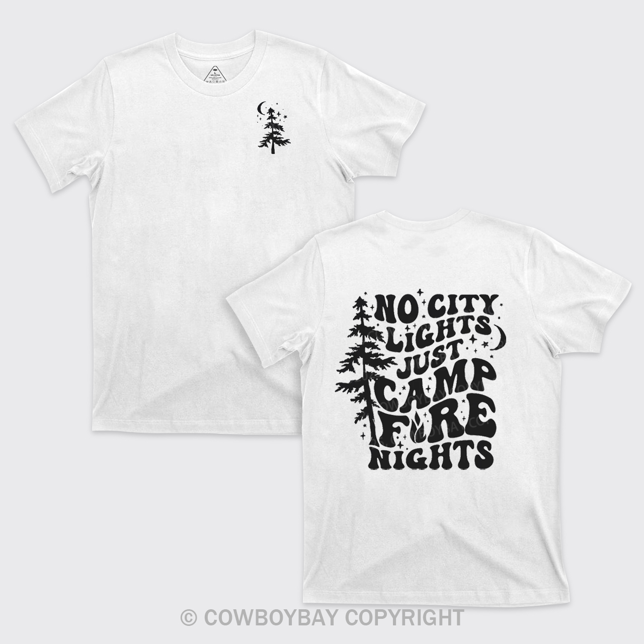 No City Lights Just Camp Fire Nights T-Shirts
